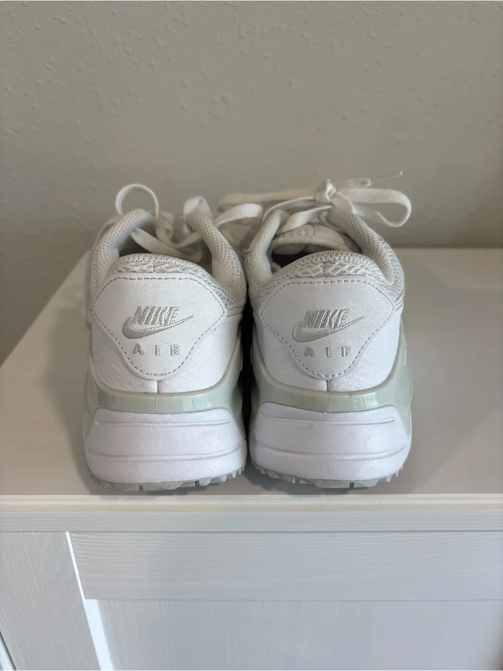 Nike Women's Air Max Sneakers in White and Beige